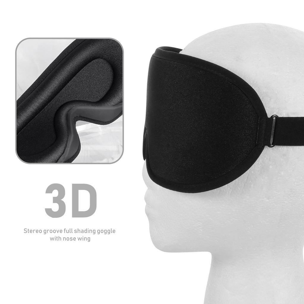 Complete Light Blocking Eye Cover Elastic Memory Cotton Comfortable Sleep Blindfold Breathable Night Eyeshade for