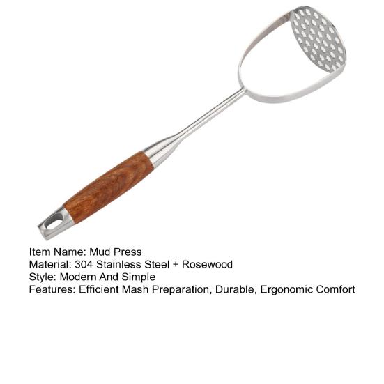 Пресс-машина Yousheng из нержавеющей стали для авокадо, картофеля, фасоли, простая в использовании, чистая толкушка для еды, эргономичный дизайн, универсальный кухонный инструмент