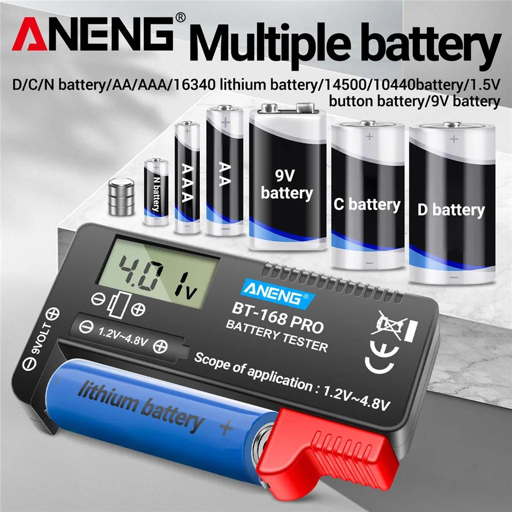 ANENG BT-168D Mini Digital Equipment Internal Battery Tester Checkered Charge Indicador De Capacity Bateria Diy Electronic Test