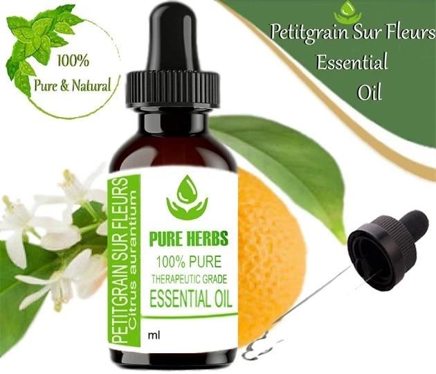 Pure Herbs Petitgrain Sur Fleurs 100% Pure Citrus Aurantium Essential Oil UKZA 642
