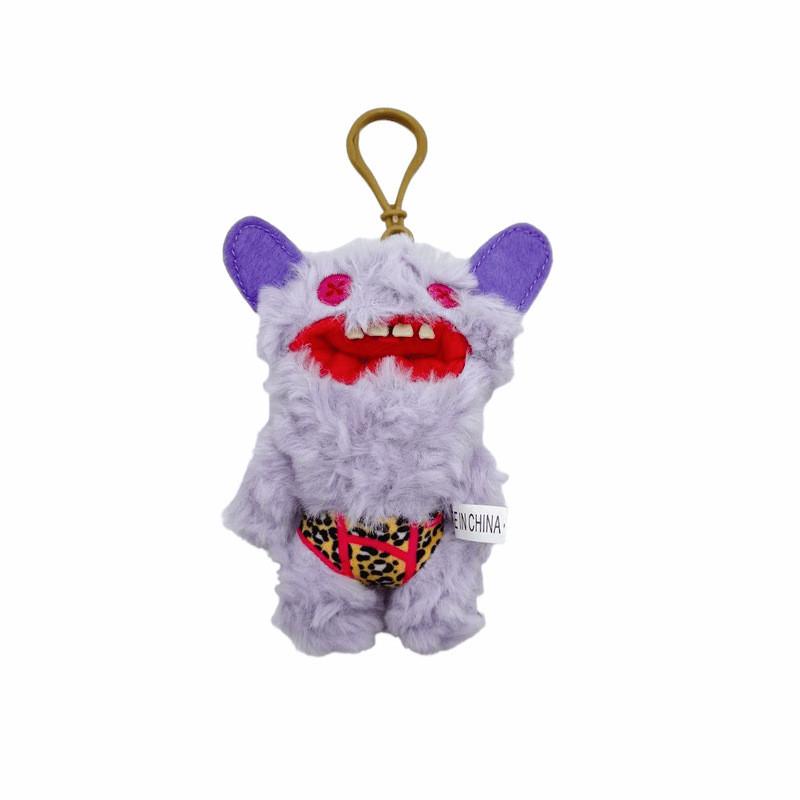 Fuggler Big Teeth Monster Plush Keychain With Cartoon Design For Kids And Gift Use