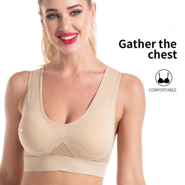 2024 женский бесшовный спортивный бюстгальтер больших размеров S-6XL, сексуальный бюстгальтер пуш-ап, топ без костей, беспроводной топ-труба
