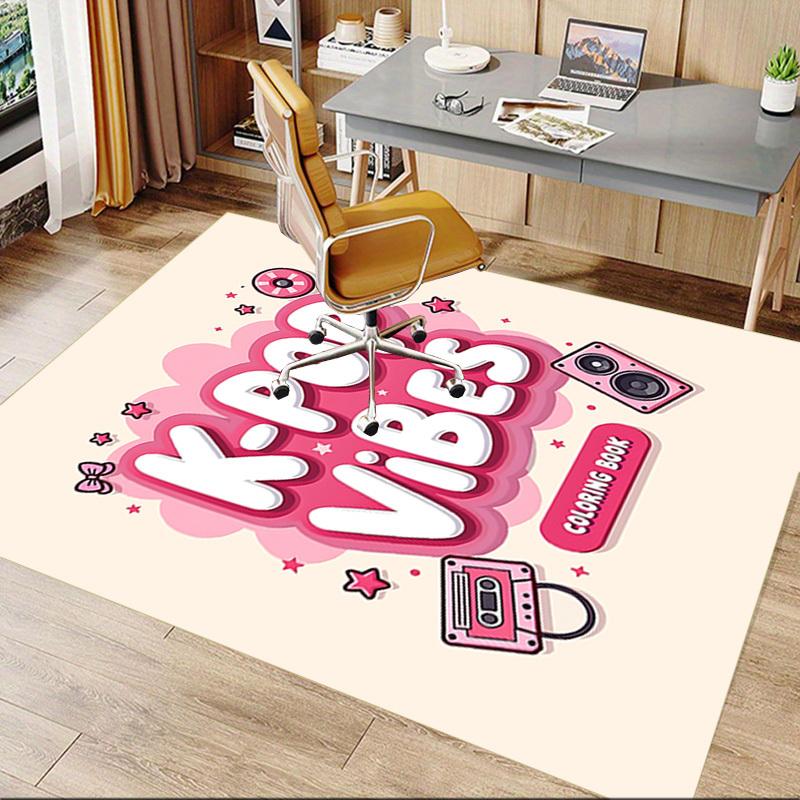 1PC K pop, Vibes Extra Large Non Slip Floor carpet, Office, family, bedroom, Studio Large Area Rug Indoor Rugs
