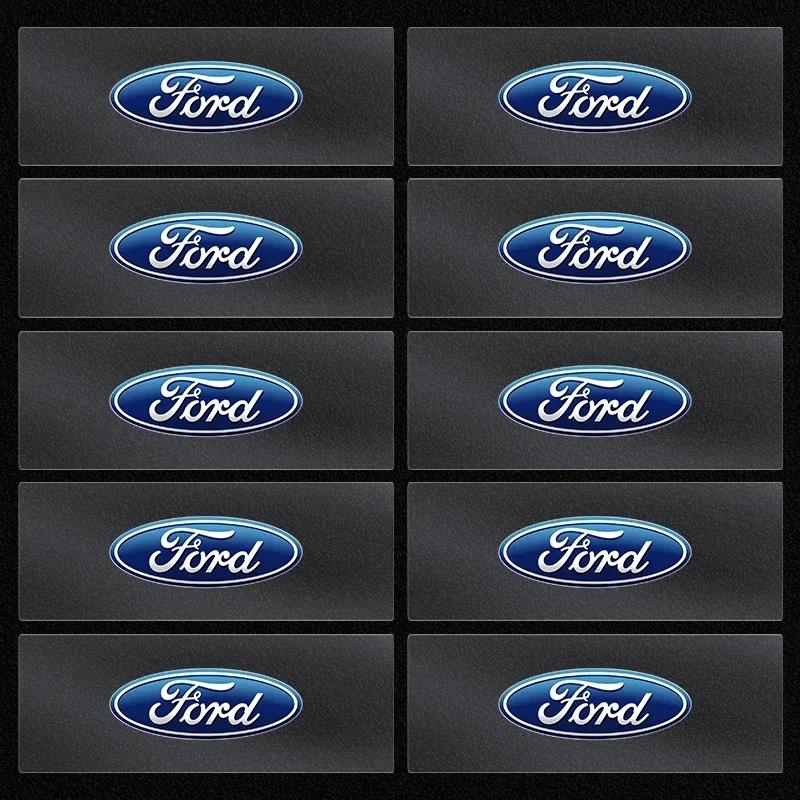 Car Sticker Hot For Ford Car Rear View Mirror Sticker with Logo Stickers For Ford Focus 2 3 4 MK3 MK4 ST Mondeo Festiva Fusion S