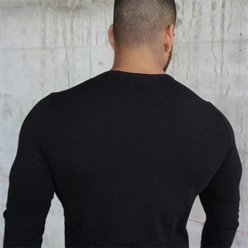 Muscleguys Fitness Sports Thin Long Sleeved T-shirt Men's Spring and Autumn Clothes Breathable Running Top