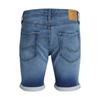 Short 5 Poches bleu uni avec une coupe slim et 3 poches avants