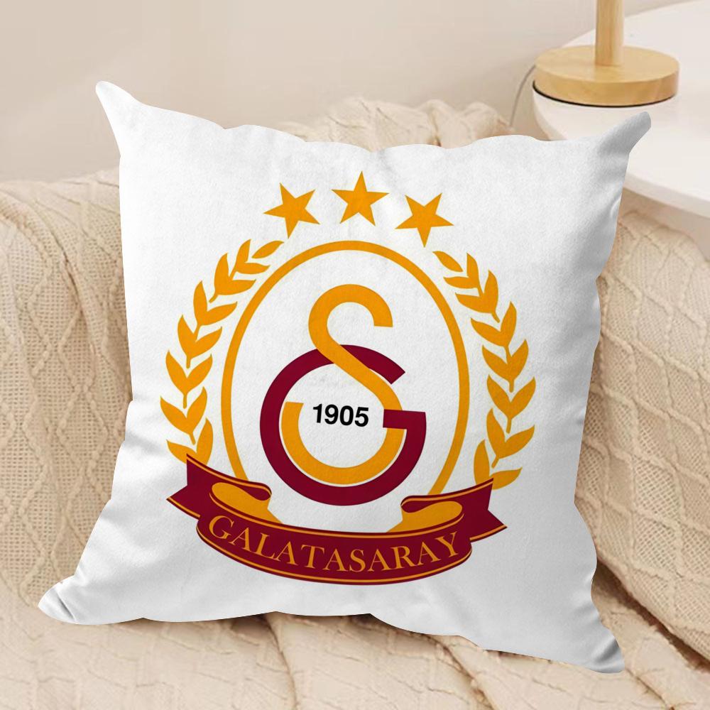 Чехол на подушку с логотипом клуба G-GalatasarayS, мягкая плюшевая ткань, двусторонний принт, чехол на диванную подушку для всех сезонов, декор для дома, подарок