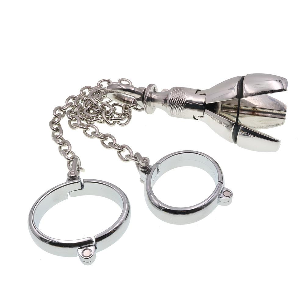 Металлический браслет, анальная пробка, замок, открывающийся и закрывающийся, анальный болт, связывающий альтернативу, хризантема, мастурбация, игрушка для взрослых, секс-инструмент