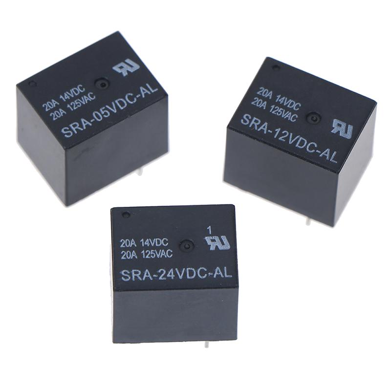 SRA-05VDC-AL SRA-12VDC-AL SRA-24VDC-AL 5V 12V 24V 20A T74 4PIN Relay
