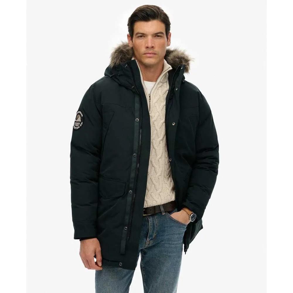 Superdry Everest Down Coat Water Resistant Green