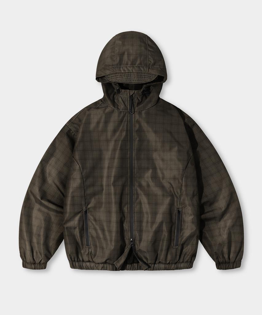 Двусторонний ветрозащитный плащ с капюшоном Dimitri Black Essential Check_3 цвета