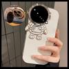 Astronauts Suitable for Apple 15 Mobile Phone Case Cute Astronaut Iphone16 Couple Stand 14promax Electroplating
