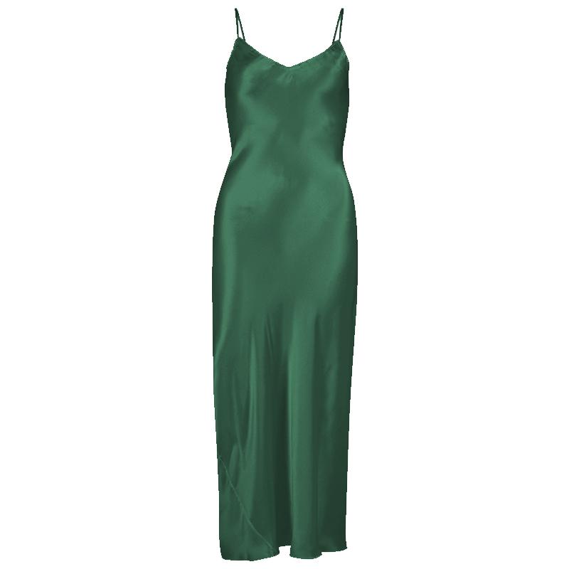 Spaghetti Strap Mulberry Silk Dresses Sexy Lingerie Women Nightgown Slip Nightdress Summer Backless Ladies Underwear Sleepwear