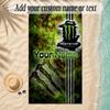 Beach TowelMonster Energy Custom Name Text Personalized Soft Towel for Beach Pool Indoor Home Decor Gift