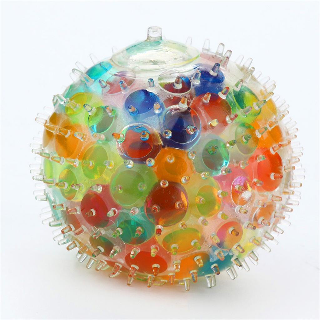 Spongy Rainbow Ball Toy Squeezable Pressure Toy Stress Relief Ball Toy For 10ml