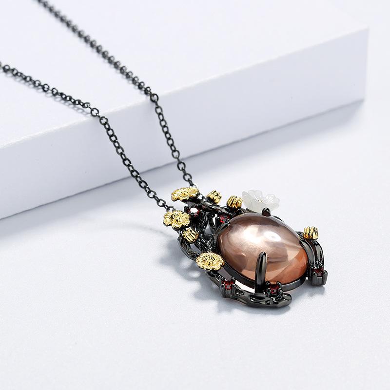 Модные высококлассные серьги-подвеска в форме гусиного яйца с черным золотом и цирконом для женщин, свадебная вечеринка, помолвка, дорожные украшения, подарок