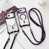 Transparent Crossbody Phone Case for IPhone 17 Air 16 15 Plus 14 13 12 Pro Max 16E for Magsafe Magnetic Wireless Charging Cover