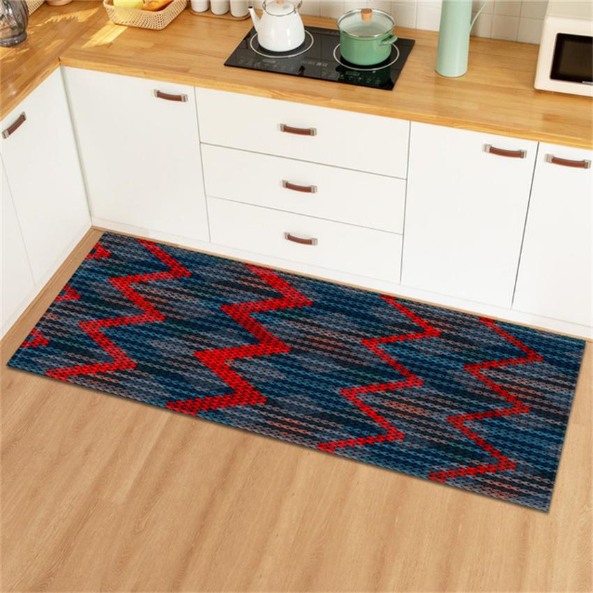 Magic Photo Rug for Kitchen Entrance Doormat 3D Vortex Illusion Pattern Printed Dining Room Rugs Multicolour Home Decoration