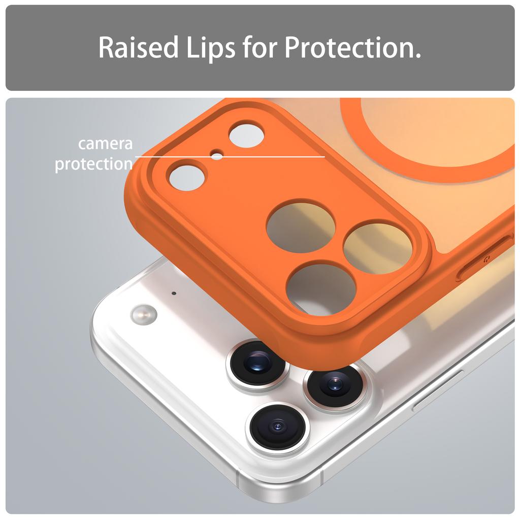 Для Magsafe Прочный Магнитный Чехол для Беспроводной Зарядки Для iPhone 17 Pro Max 17ProMax 5G Ударопрочный Матовый Задний Чехол Coque