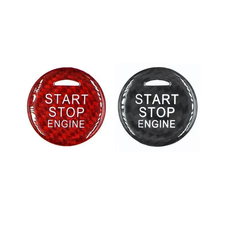 Наклейка на кнопку Start/Stop из настоящей карбоновой fibers для BMW, Mercedes-Benz, Volkswagen, Toyota, Nissan, Honda, Suzuki