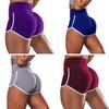 1Pc Gym Casual Fitness Solid Color Hip Elastic Yoga High Waist Shorts Tight-fitting