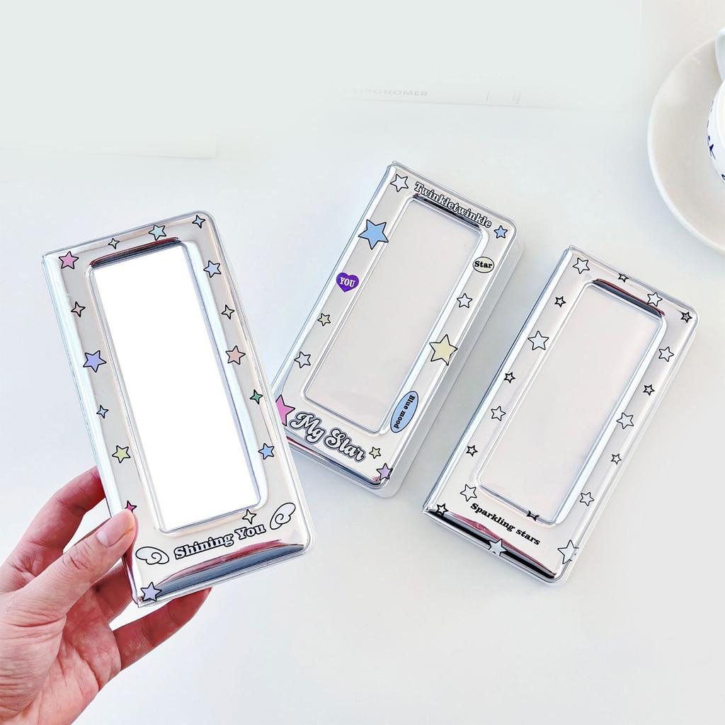 Colorful Star Pattern Photocard Holder Binder Photo Booth Frame Album Photo Strips Book for Organizing and Displaying