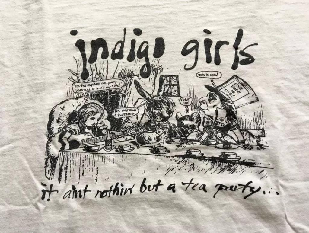 Футболка из плотного хлопка с изображением альбома группы Indigo Girls, полный размер, для взрослых, BL1083