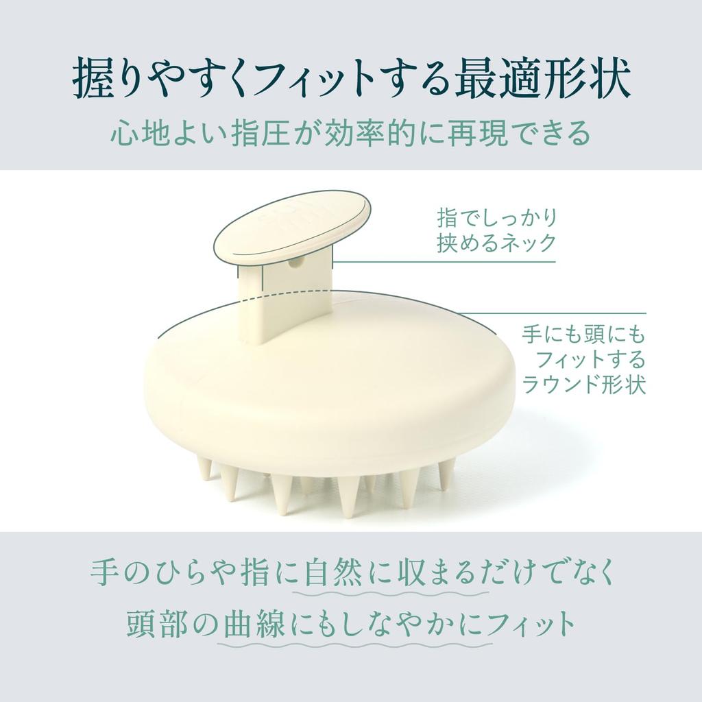 sui Head Spa Shampoo Scalp Scalp Pore Unisex Brush, Brush, Massager, Silicone, Cleansing, (PINK)