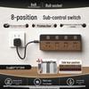 Bull Short Cable Power Strip: Multi-Outlet Kitchen Extension Socket with Individual Switch Control
