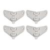 4Pcs Door Hinges 316 Stainless Steel Marine Grade for Boat Cabinet Hatch RVs 6 Holes Hardware
