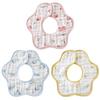 Hapipana Baby Large Perfect for Gifts Bib, 100% Cotton, 8-Layer Gauze, Petal-Shaped, 360-Degree Rotation, Double-Sided Use, Soft, Size, (Fruit Design)