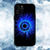 Счастливый Синий Сглаз Чехол для Телефона Для iPhone17,16,15,14,13,12,11 Plus,Pro Max, Мягкий Силиконовый Черный Чехол