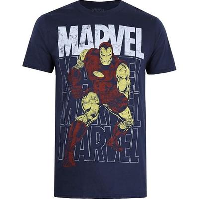 Футболка мужская с повторяющимся логотипом Iron Man
