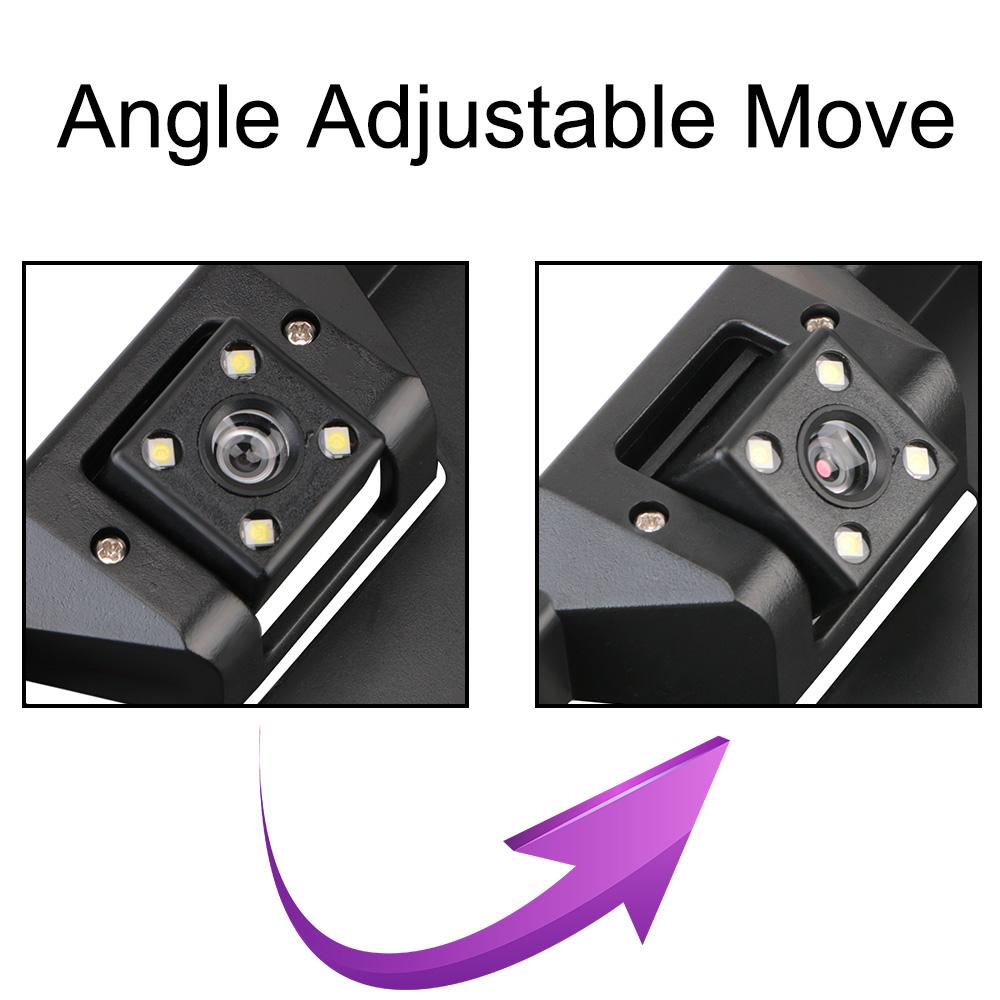 4/8 LED Universal Auto Accessories Parking Assistance Kit Car Rear View Camera European Car License Plate Frame Night Vision
