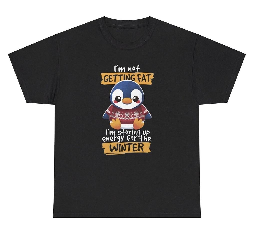 I’m Not Getting Fat T Shirt Funny Silly Penguin Graphic Ironic Weirdcore Tee