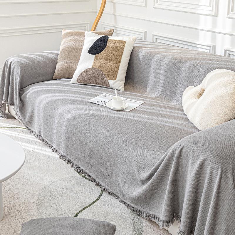 Плюшевый водонепроницаемый чехол для дивана Тедди, универсальный нескользящий чехол для дивана на четыре сезона, ткань с защитой от царапин, пылезащитный чехол