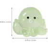 YARNOW 24pcs Miniature Octopus Figurine Luminous Tiny Octopus Mini Resin Octopus Glow in The Dark Miniature Figures for Aquarium Landscape