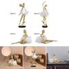 Ballerina Statue Collection Ballet Girl Figurine Statuette Art Craft for Home Office Bookcase Cabinet Bedroom Decor