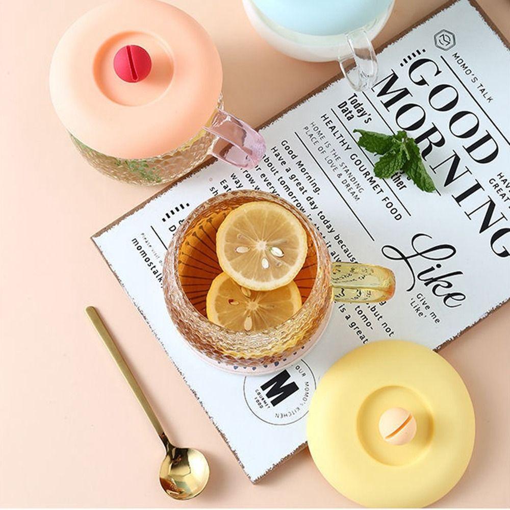 Non-toxic Silicone Cup Cover Anti-dust Coffee Mug Sealed Cap Water Cup Lid  Coffee Cup