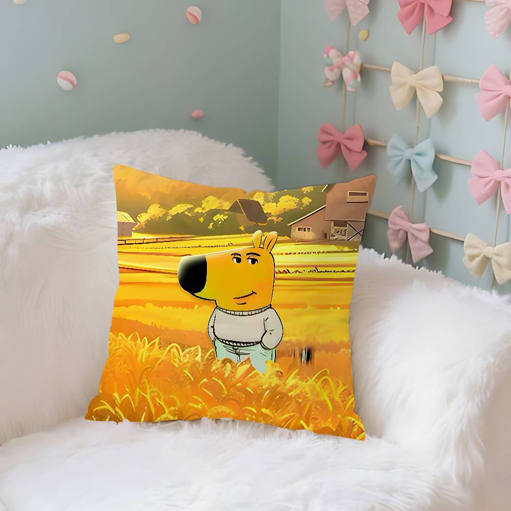 Смешная Наволочка C-Chill Guy Подушки Для Покрытия Предметы Декора Дома Декор Гостиной Чехлы Для Подушек