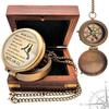 Nautical Compass To My Son Love Mom Poem Engraved Solid Brass Navigational Marine Compass with Wooden Box