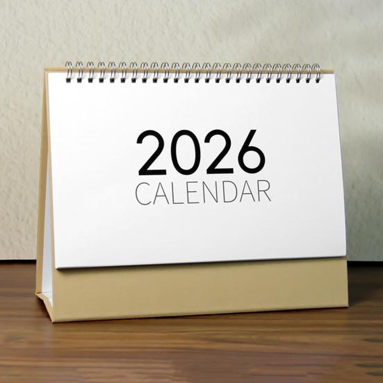 2026 Desk Calendar Spiral Bound January To December 12 Months Weekly Monthly Schedule Planner