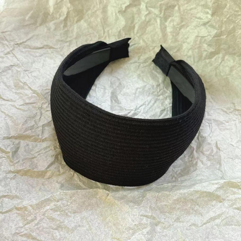 Серая вязаная повязка на голову Yi Mengling: Стильный, широкий, фитнес-аксессуар для волос для женщин