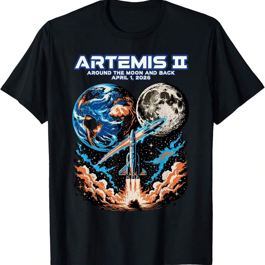 Womens Moon Journey 2026 Adventure TShirt