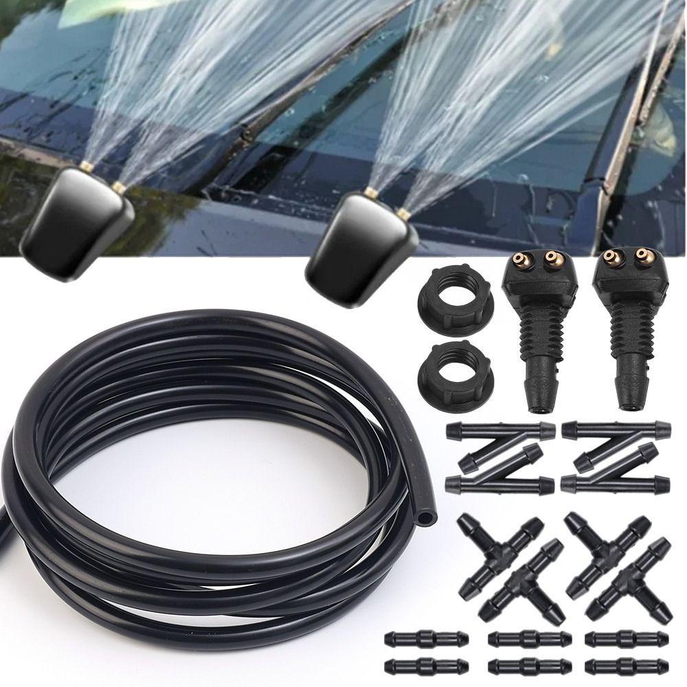 Plastic Windshield Washer Nozzles Adjustable Spray Windshield Spray Jets Automotive Maintenance