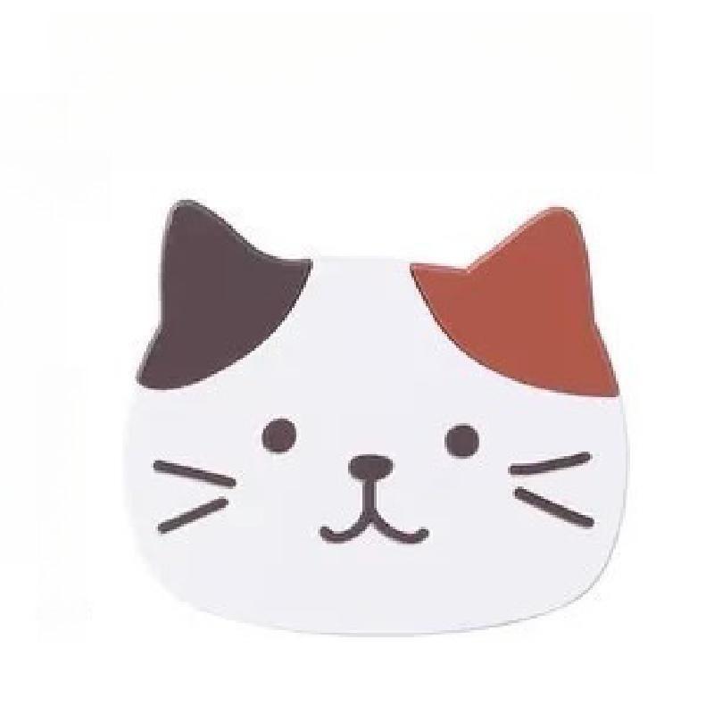 Cat Cute Coaster PVC Tea Coaster Cartoon Silicone Coaster Thermal Insulation Pad Anti-Slip Anti-Scalding Pad Bowl Pad Place Mat