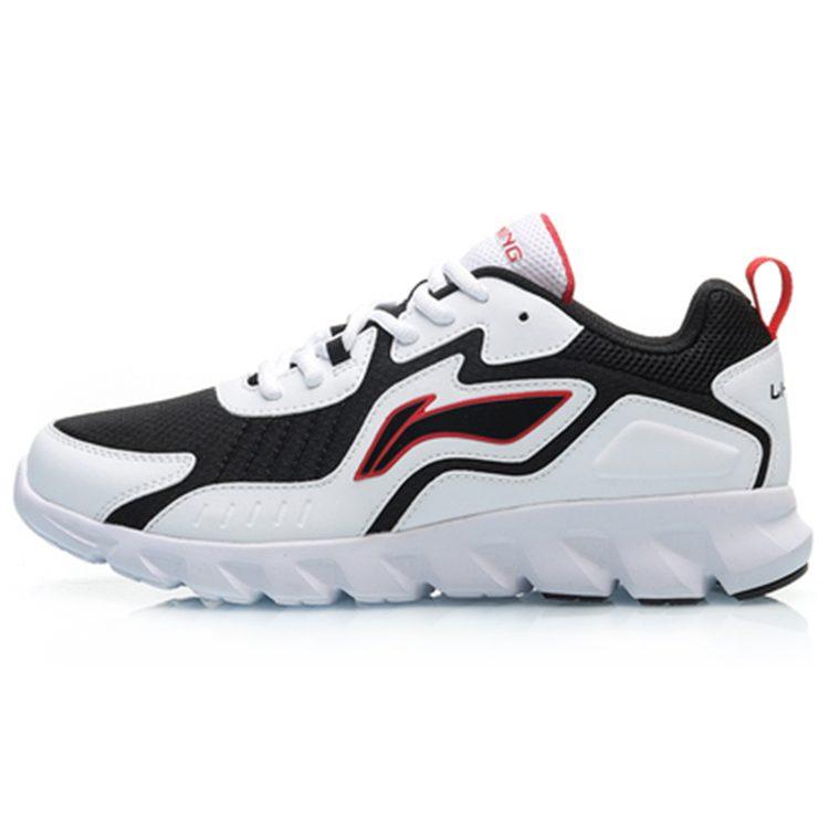 Li Ning износостойкие дышащие низкие беговые кроссовки женские Белый Черный Красный ARHP324-4
