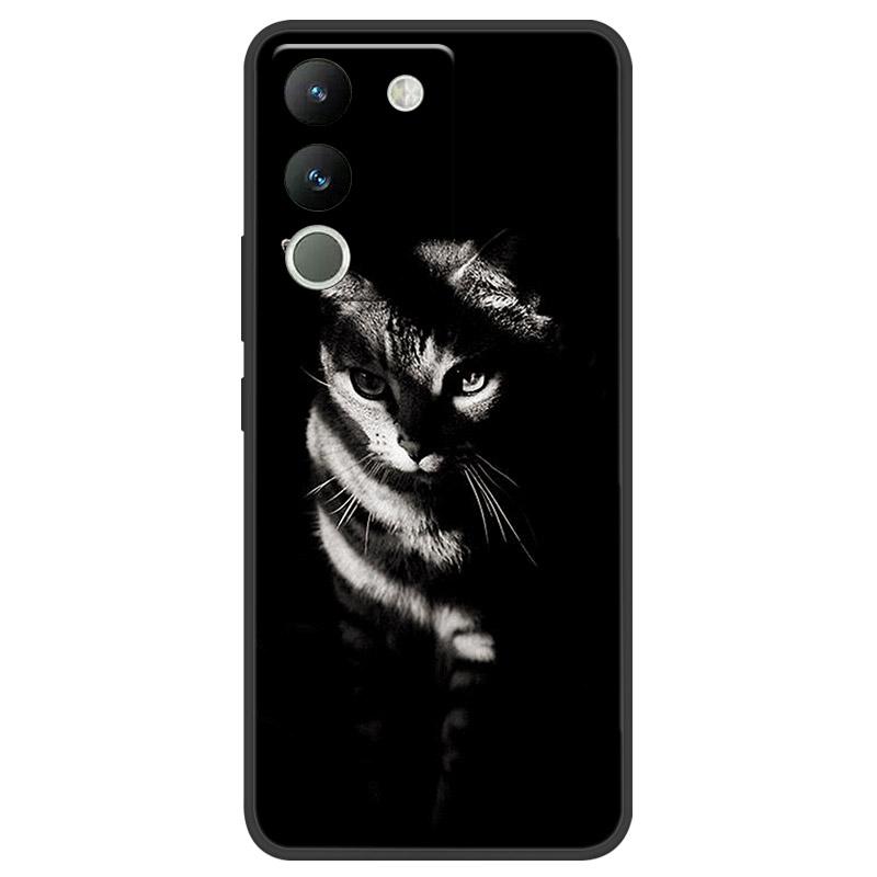 Чехол для VIVO V29E V2317 Защитный чехол для камеры Для телефона VIVO Y200 5G Мягкий силиконовый TPU Задняя крышка V2307 Ударопрочный Fundas