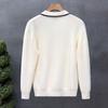 Men Striped Long Sleeve Knit Sweater Slim Fit Business Casual Inner Wear