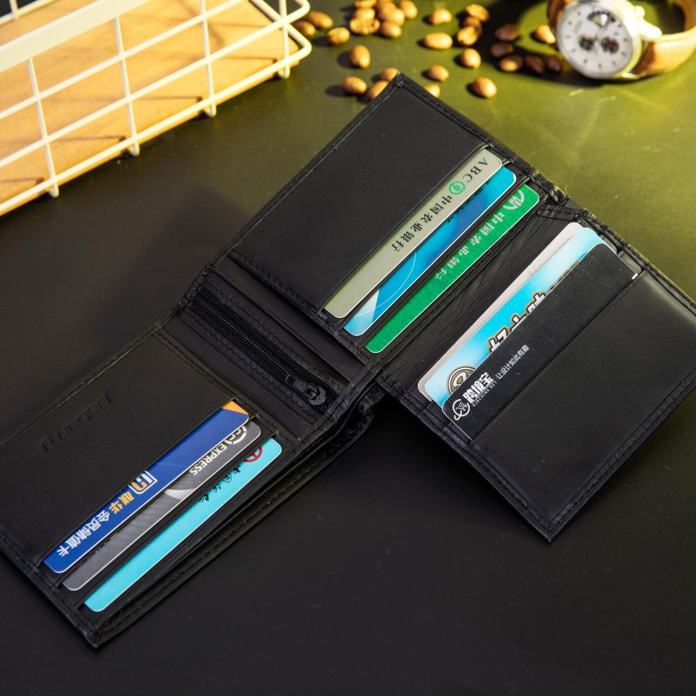 RFID защита от кражи мужские кошельки карман для монет кошелек держатель для карт на молнии кошельки из натуральной коровьей кожи